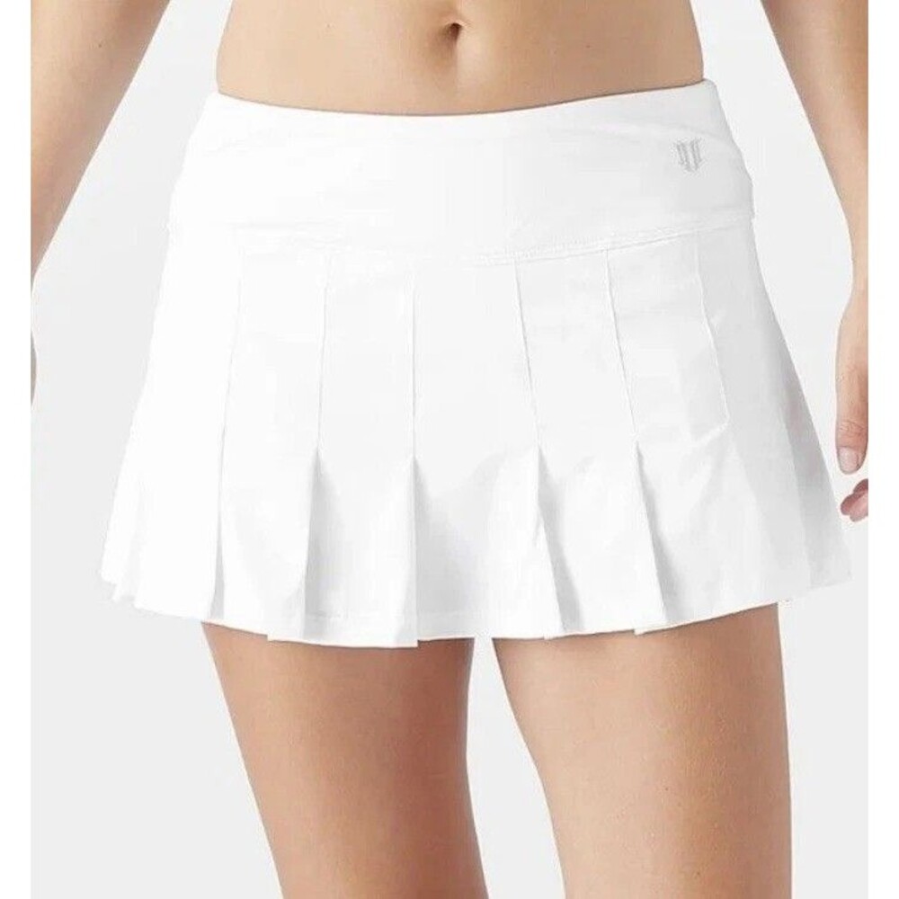 EleVen Venus Williams Tennis Skort Medium White Pleated Golf Pickleball Skirt